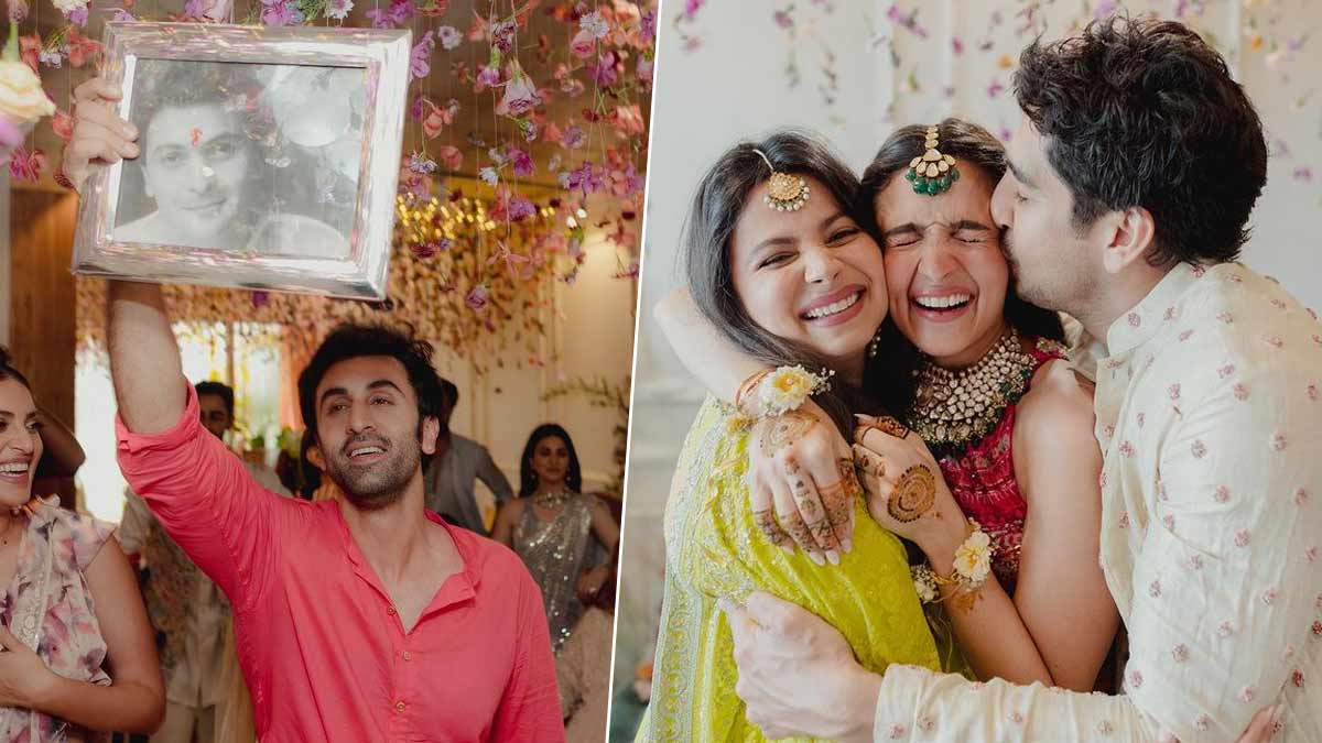 ranbir kapoor alia bhatt mehndi pics: ranbir kapoor alia bhatt wedding  karisma kapoor shared mehndi ceremony photos from inside - Ranbir Kapoor-Alia  Bhatt Mehndi Pics: आलिया भट्ट के मेहंदी फंक्शन में कौन