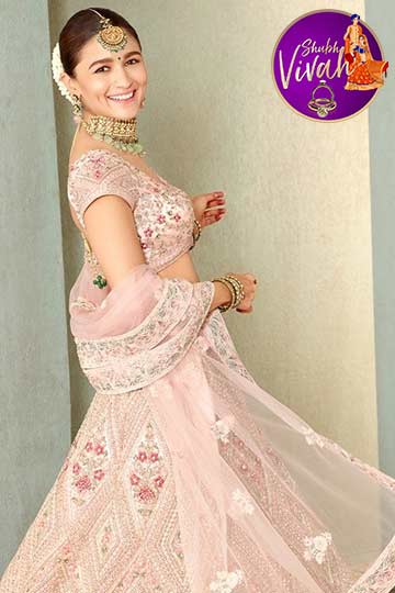 alia bhatt pink wedding look sabya card