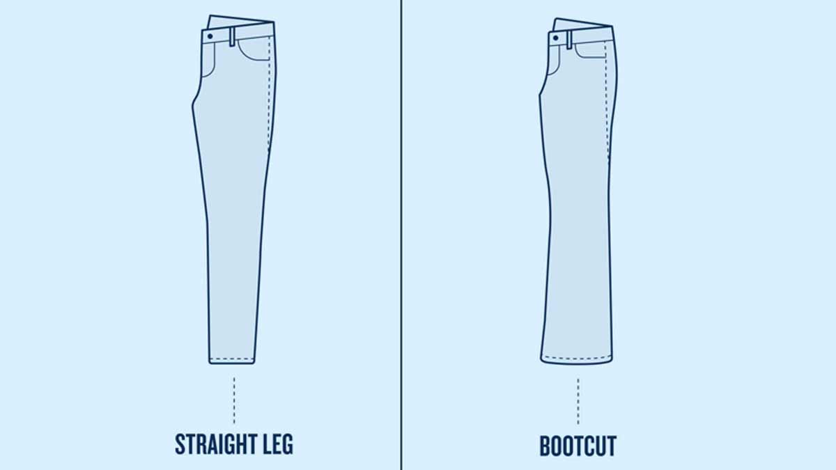 Bootcut vs straight store jeans