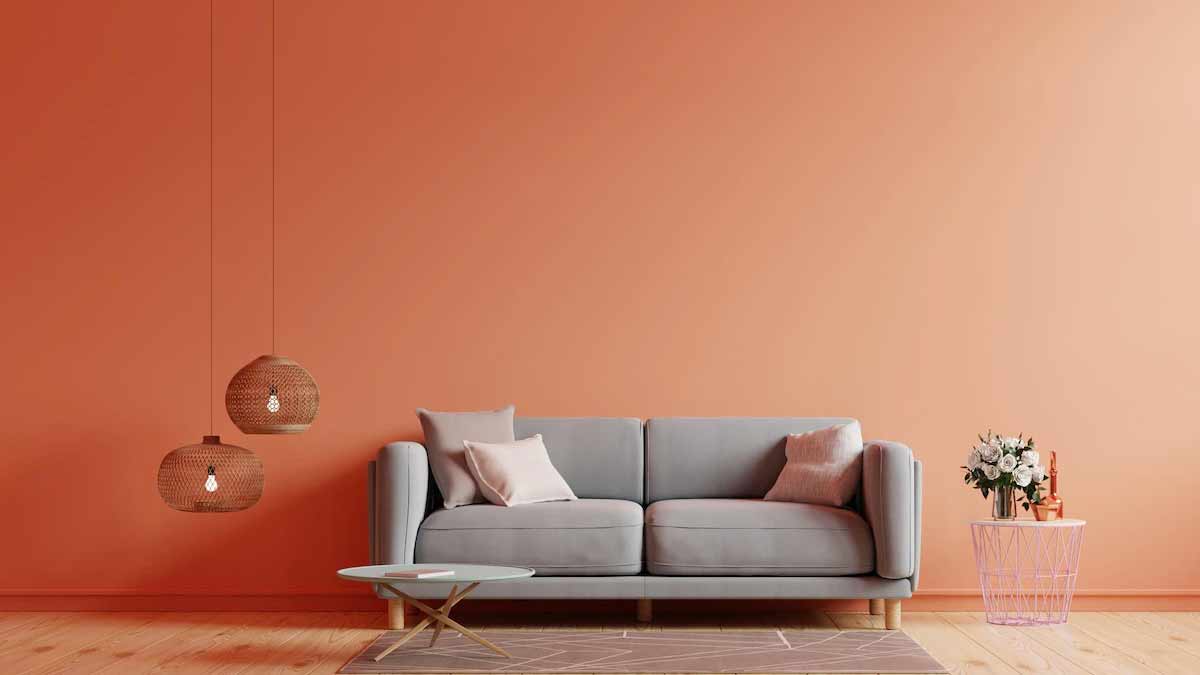 bright colours using in the home