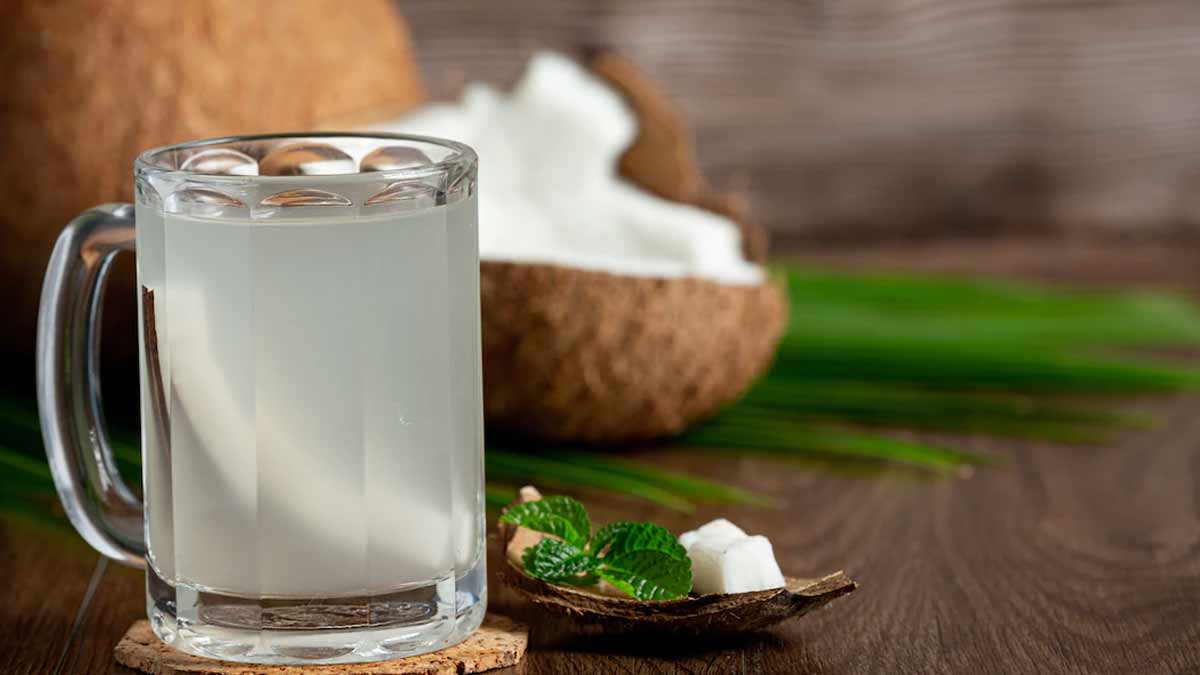 coconut water for body heat