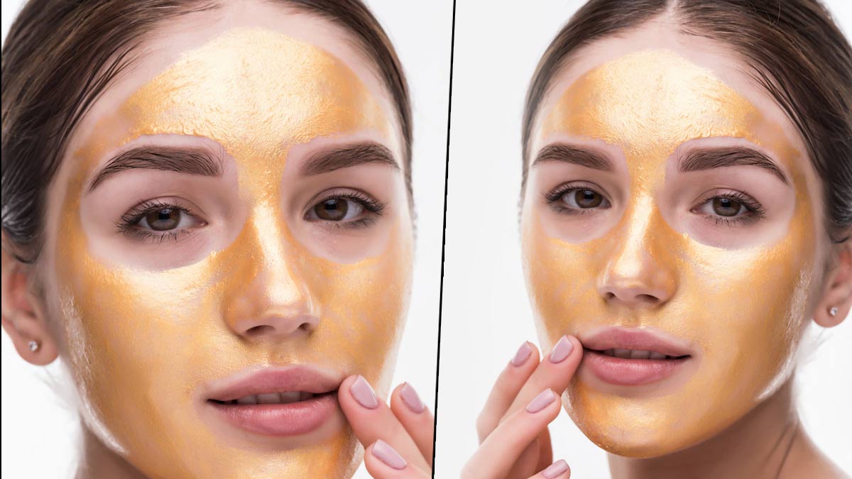 gold facial face masks