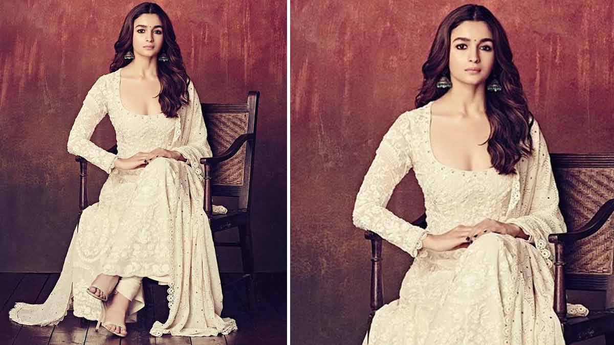 ivory mukaish anarkali