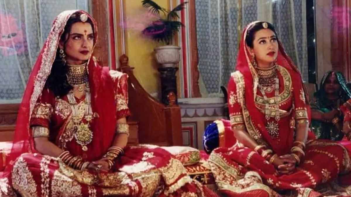 Karishma Kapoor and Rekha 