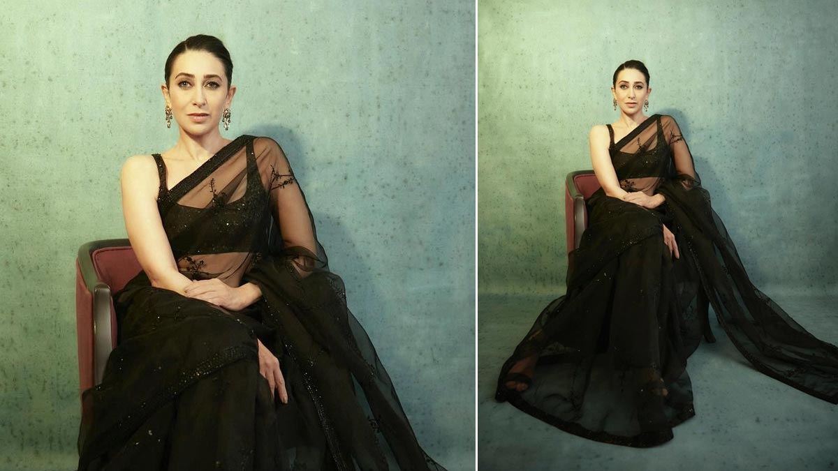 Anant Ambani And Radhika Merchant Pre-Wedding Bash: Karisma Kapoor Makes  Heads Turn In Anamika Khanna Couture - News18