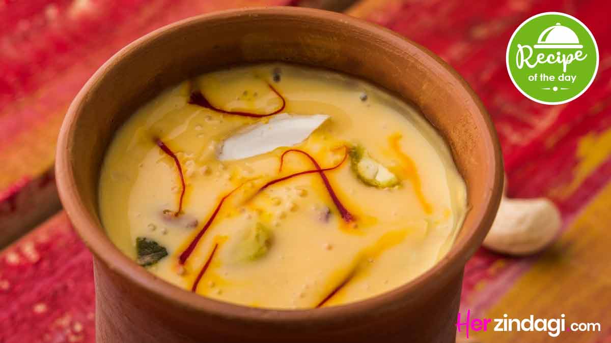 Here's A Flavourful Recipe Of Refreshing Kesar Badaam LassiHere's A