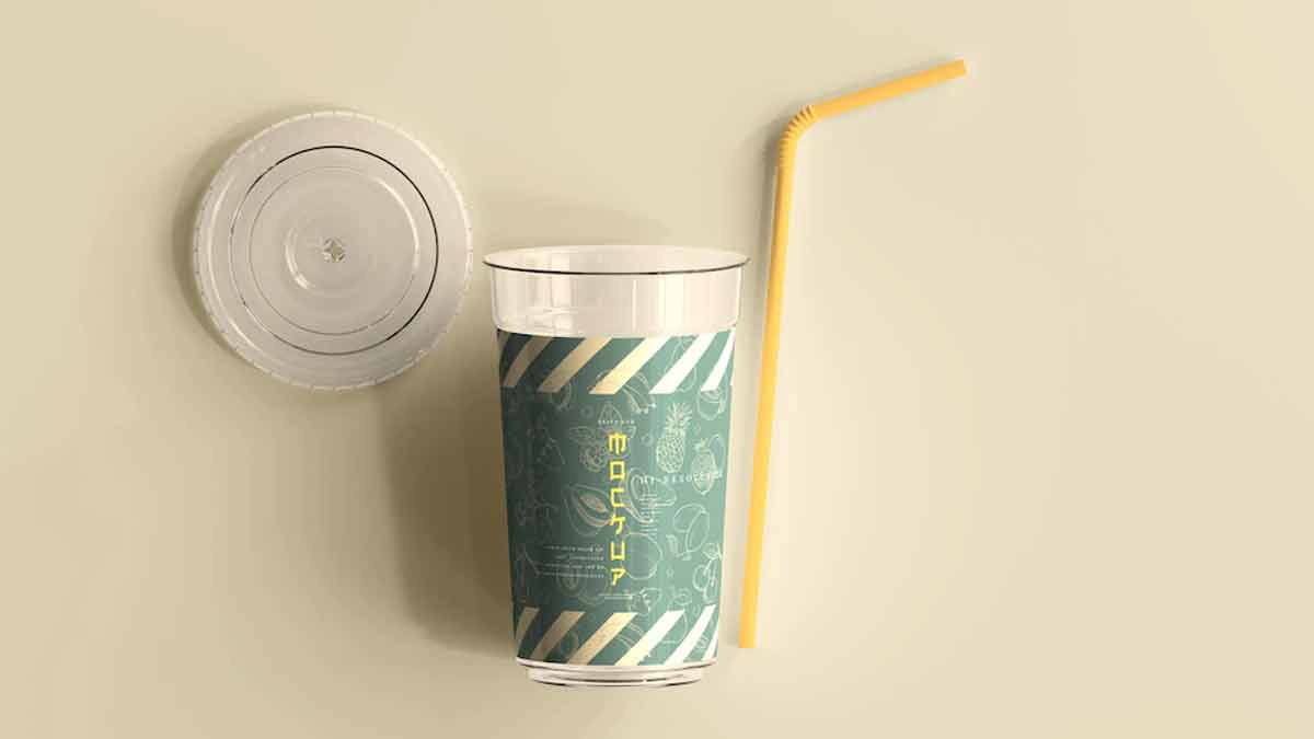 plastic cup straw