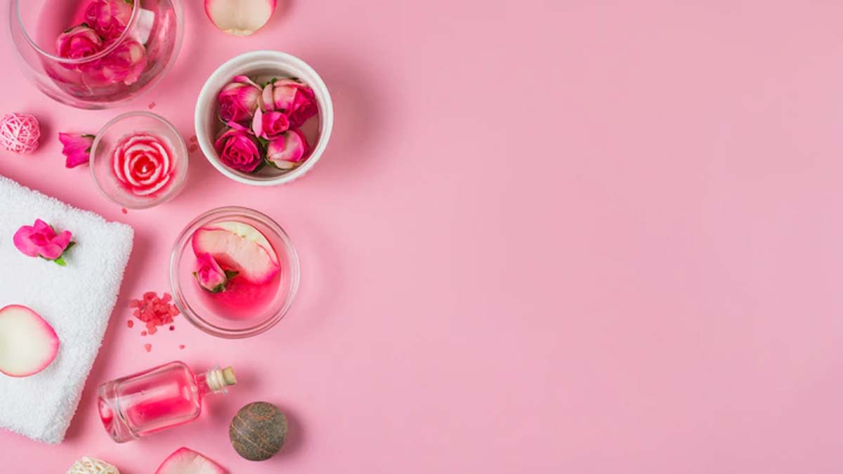 remove whiteheads with rose water