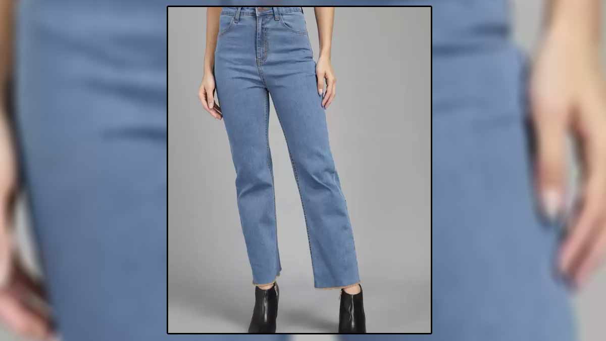 straight legged jeans