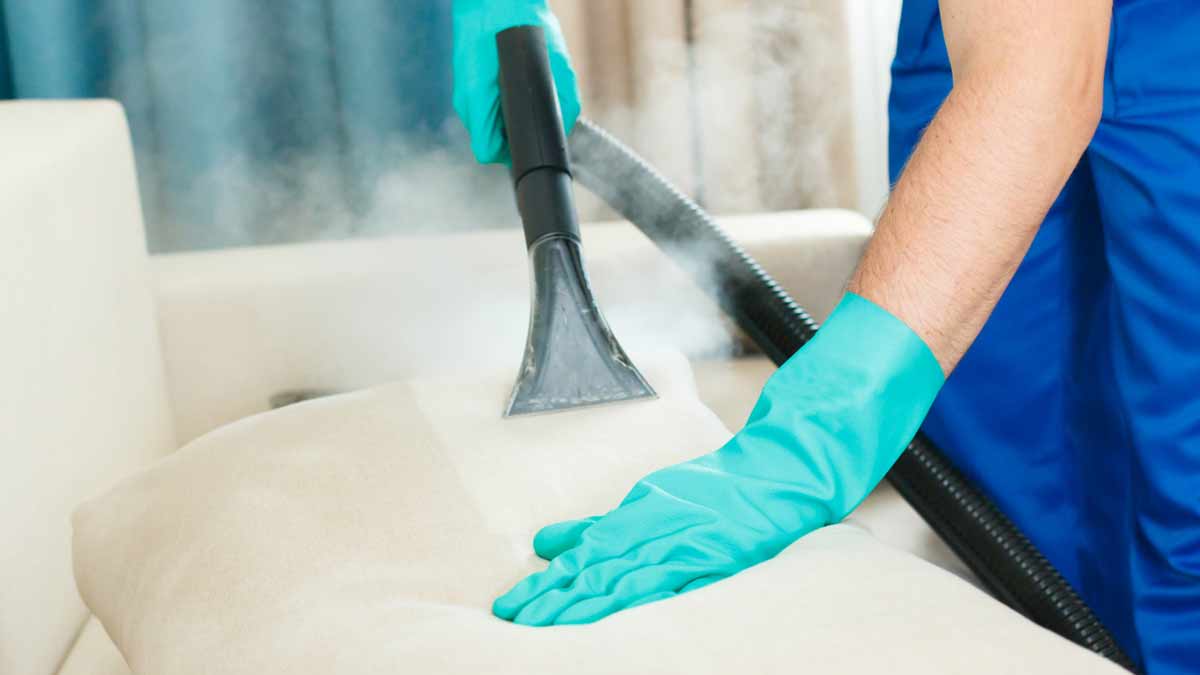 How To Clean White Rexine Sofa At Home कपड़े का सोफा कैसे साफ करें Safed Sofa Par Lage Haldi
