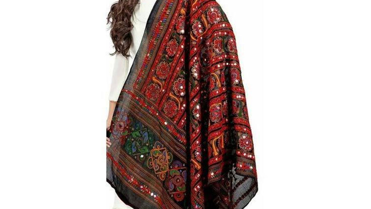 Banarasi dupatta with miror