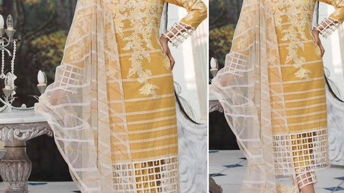 Cut work kurti designs