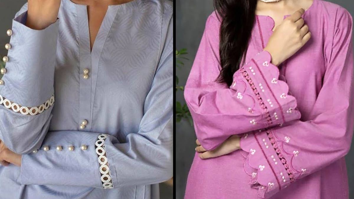 Designer short kurti sleeves