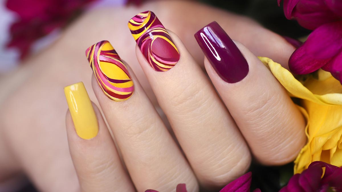1. Abstract Graphic Nail Art - wide 3