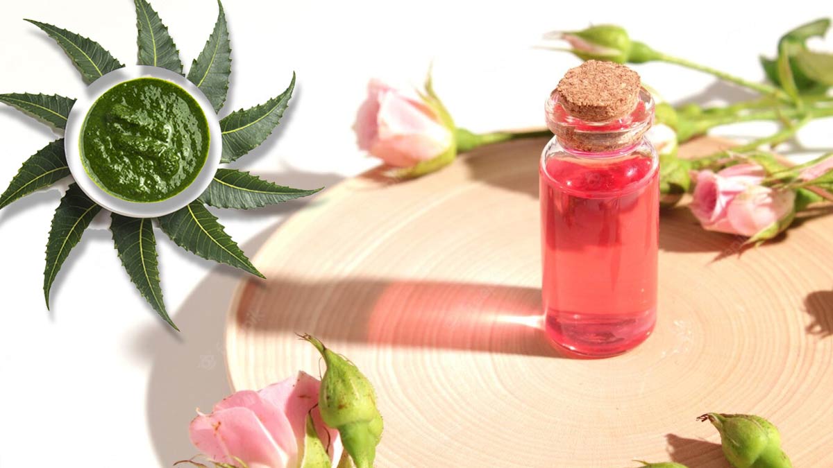 Neem Paste And Rose Water
