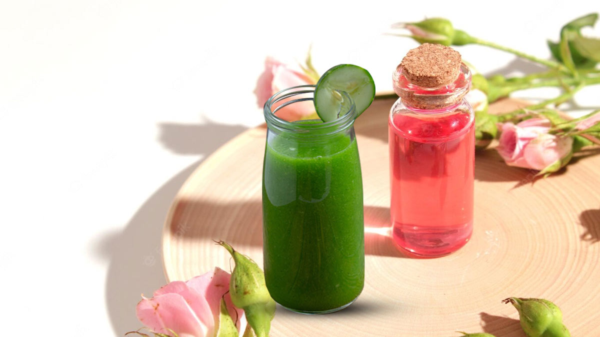 Rosewater And Cucumber Juice