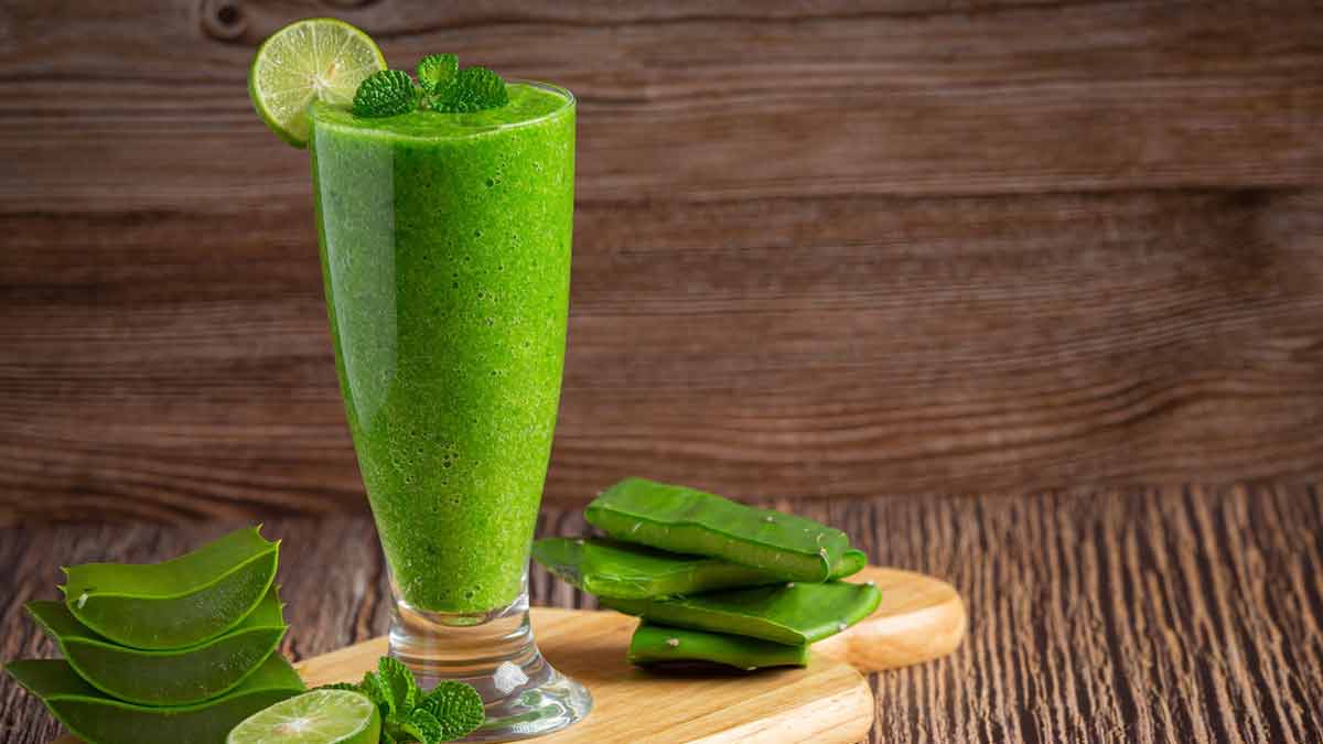 aloe vera green smoothie