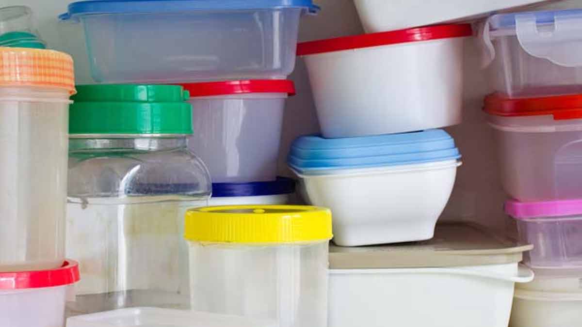 clean container with salt