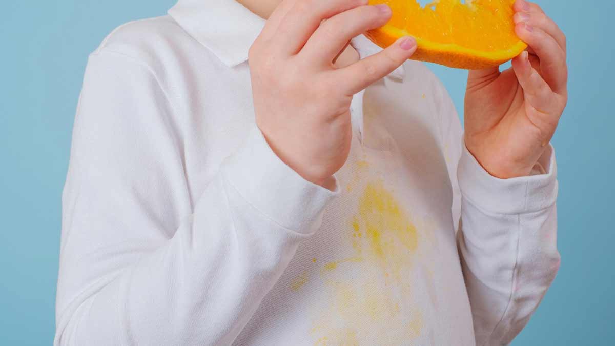 cloth cleaner and yellow stains