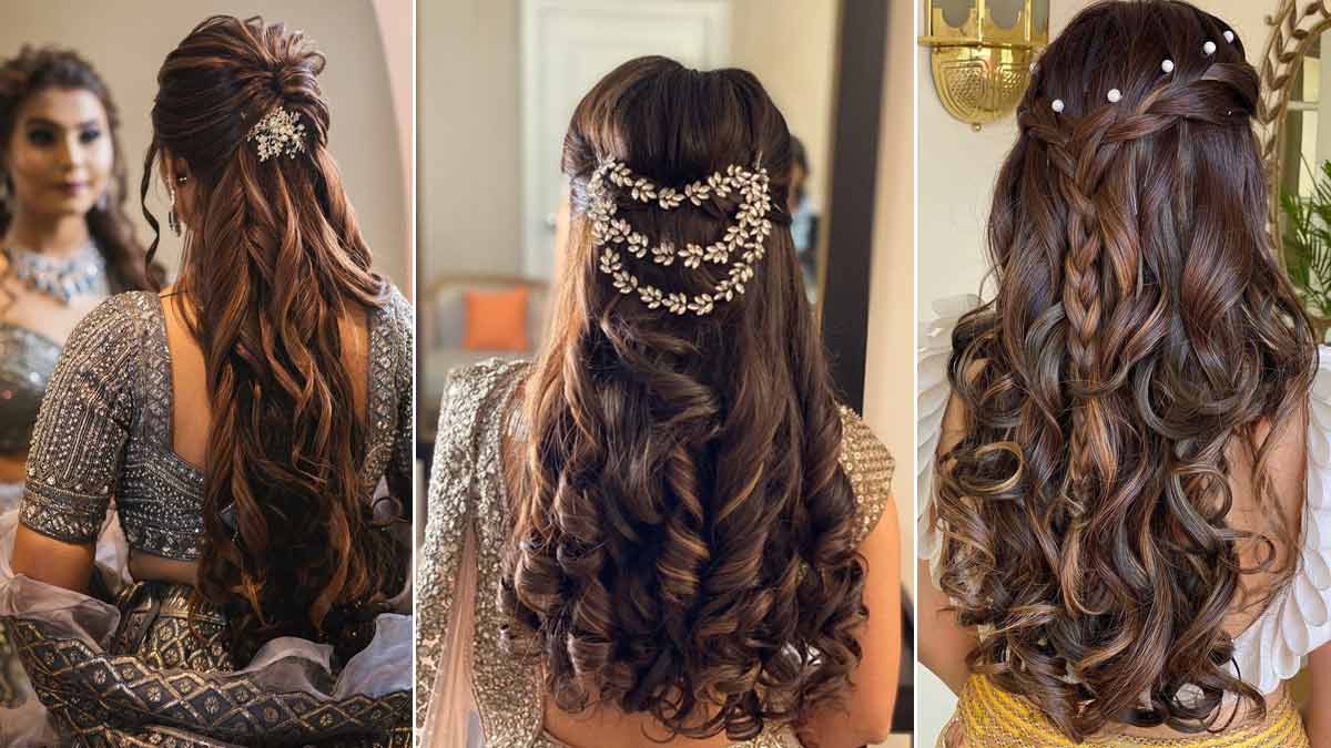 5 special hairstyle for karva chauth - YouTube