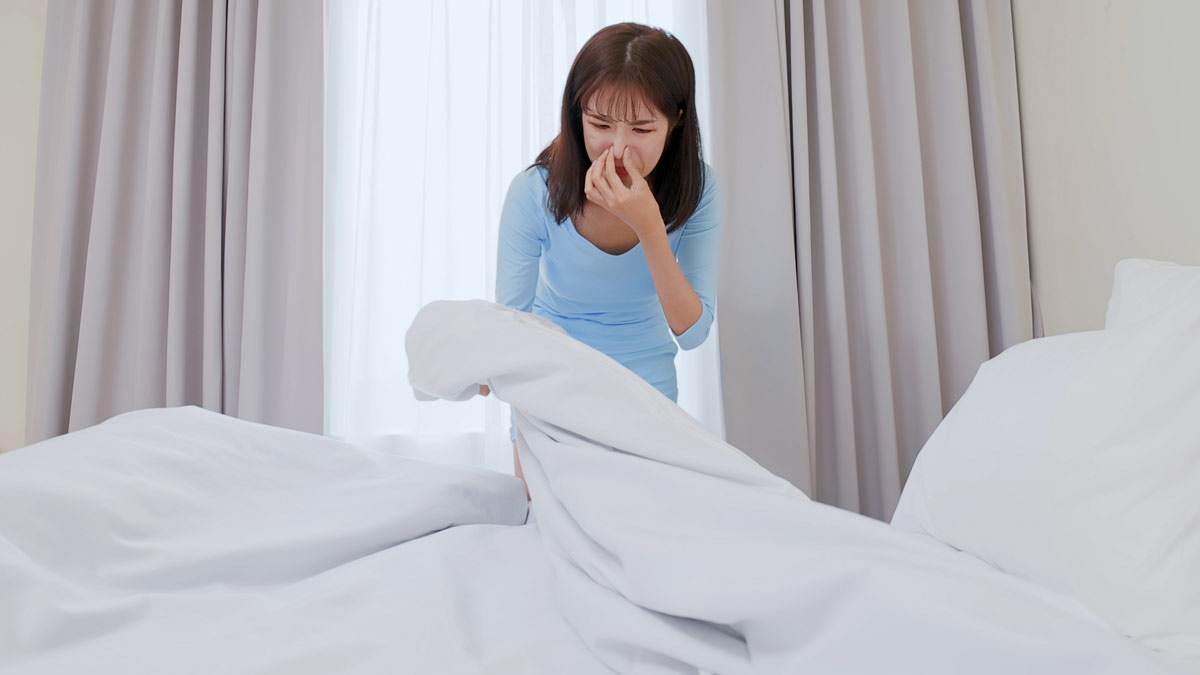 how to get rid of musty smell from bed sheet during monsoo