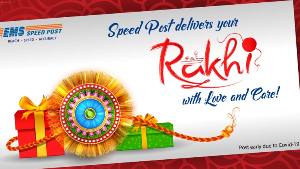 how to send rakhi by post office