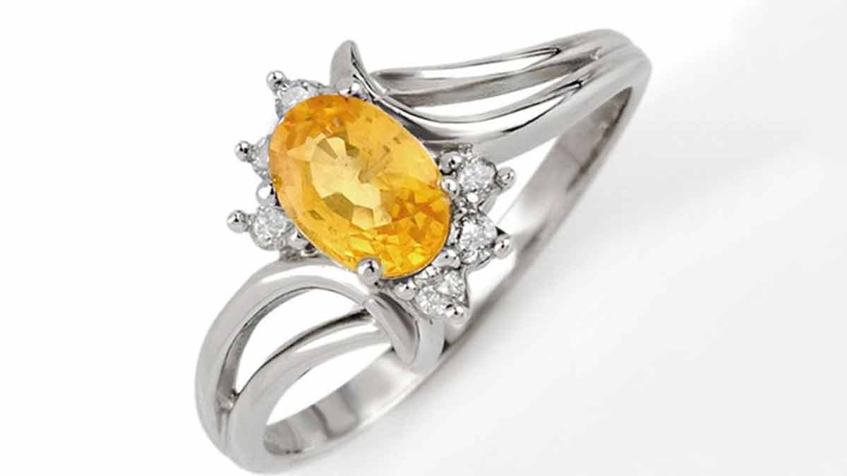 55 Pukhraj ring ideas | ring designs, gold ring designs, citrine ring-atpcosmetics.com.vn