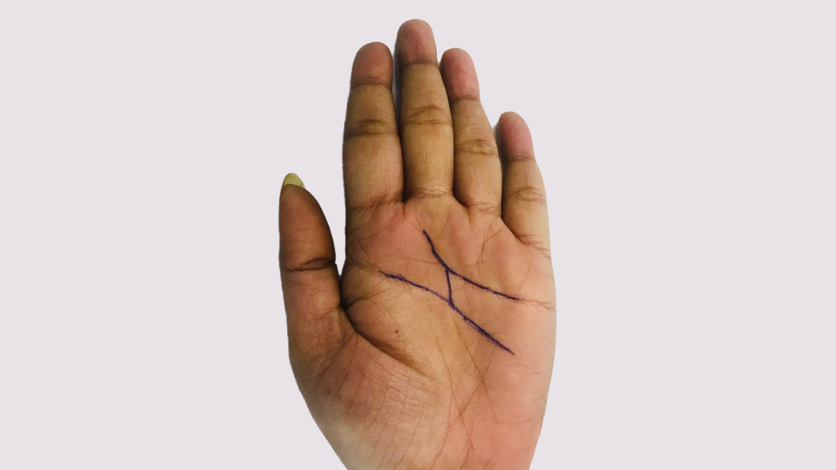 lucky english letter h on palm means