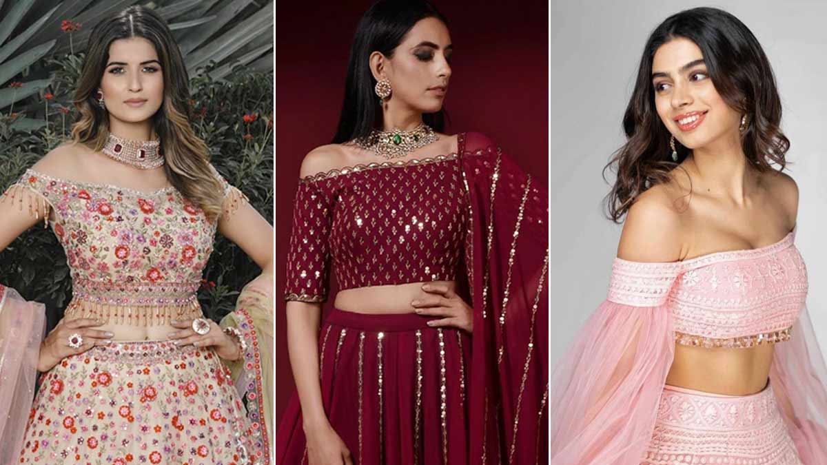 Off Shoulder Blouse Designs| लेटेस्ट ब्लाउज डिजाइन| Printed Saree Ke Liye  Blouse Design