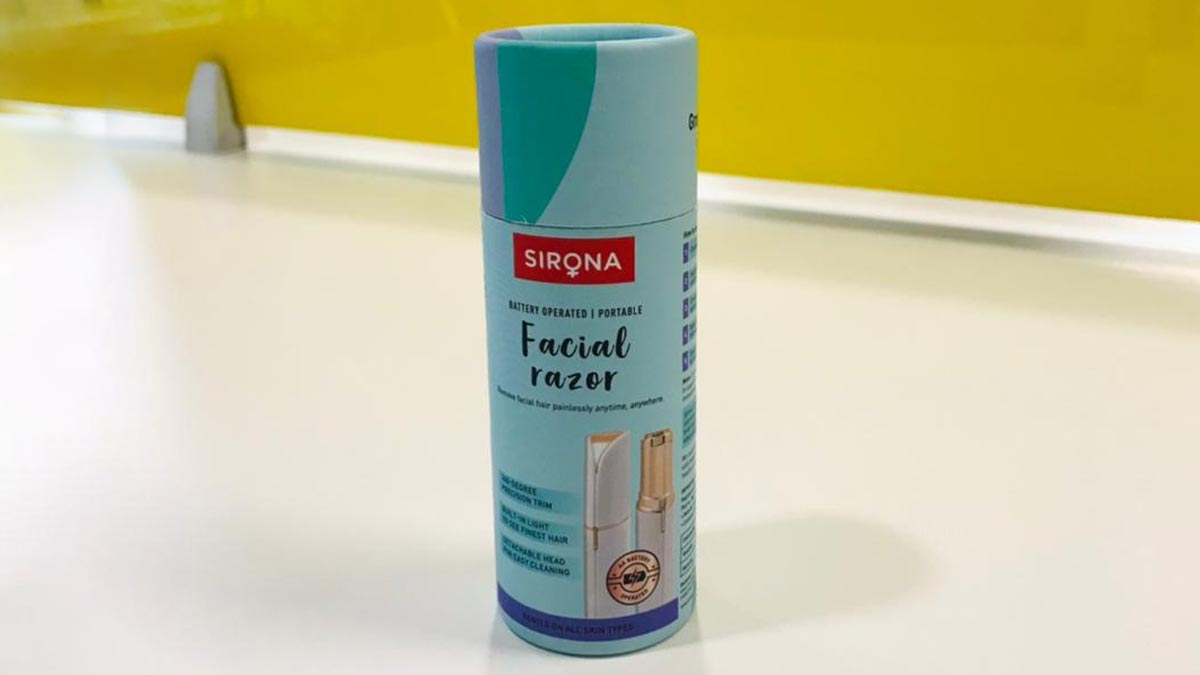 sirona facial razor packaging
