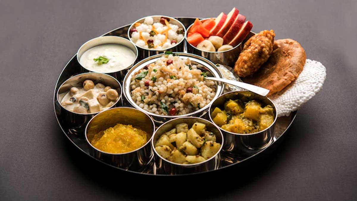 Navratri Special Vrat Thali Recipe Vrat Ki Thalifalahari Thalivrat Hot Sex Picture