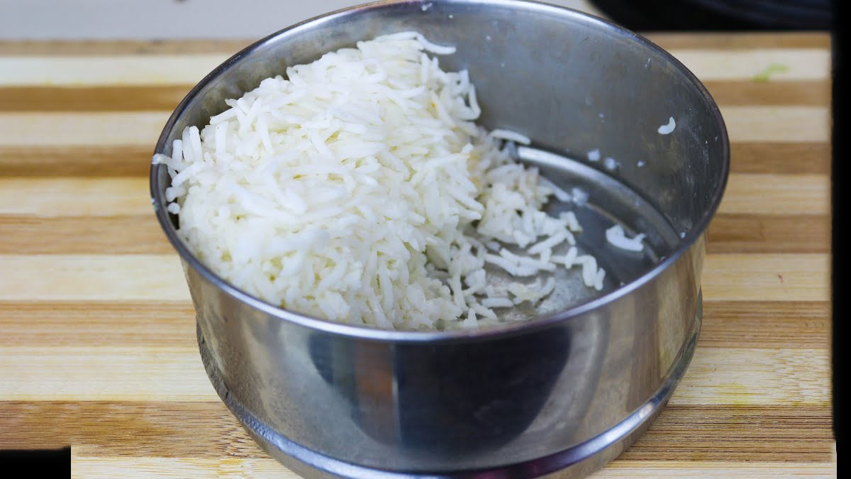 stale rice on fridge