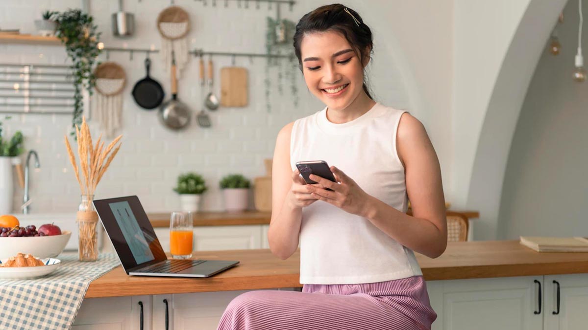 why not use phone in kitchen