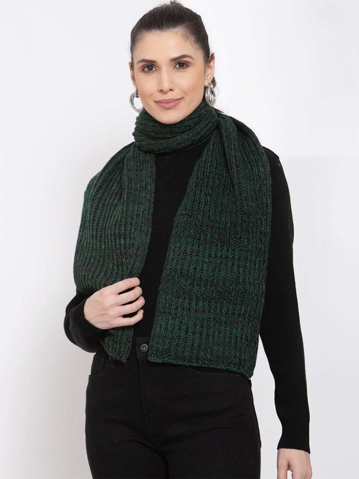 Green Knitted Muffler