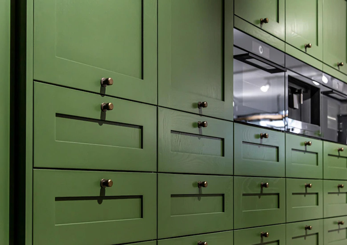 Green kitchen cabinet designs