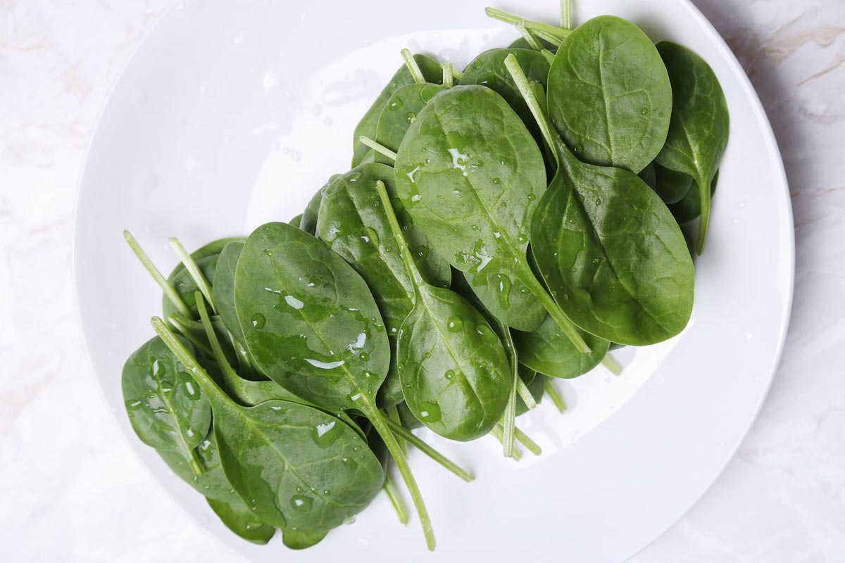 Spinach is iron rich food