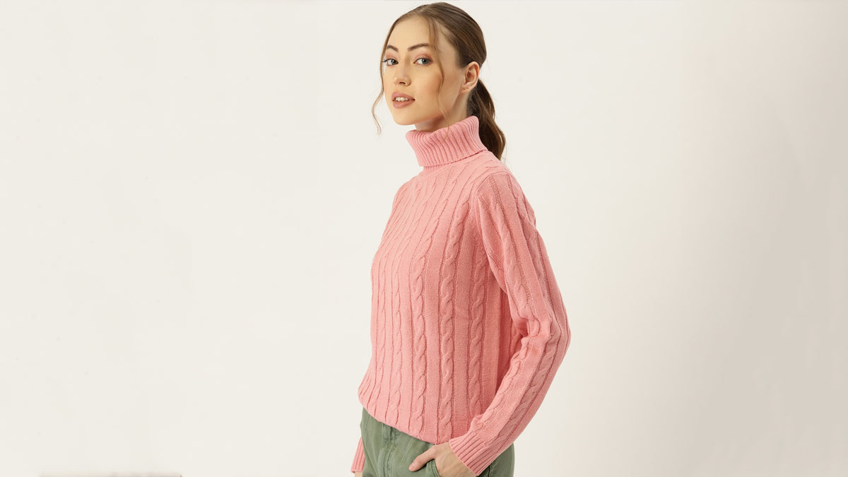 Intarsia Heart Turtle Neck - Ready-to-Wear 1A9GRE