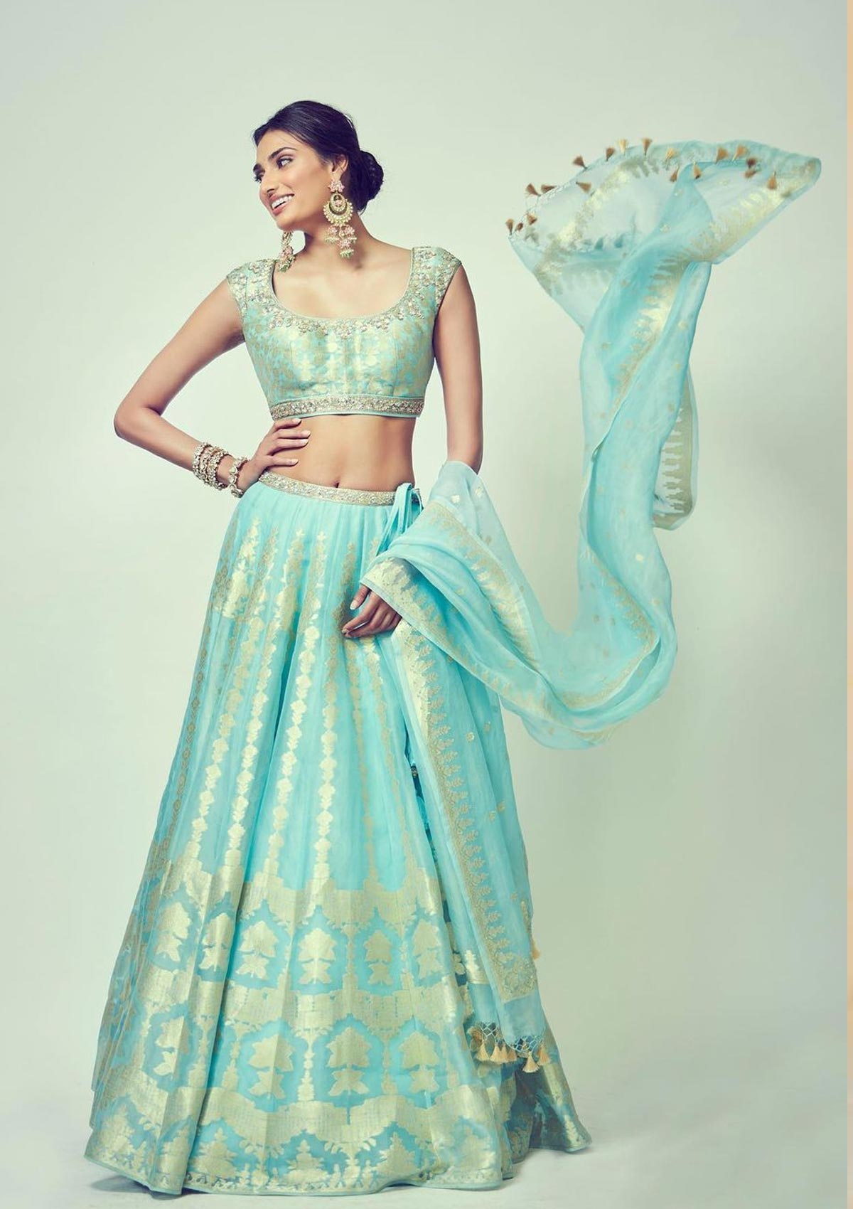 Turquoise Lehenga