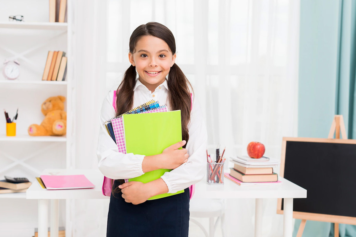 School page. School Readiness. Getting ready for School teenager.