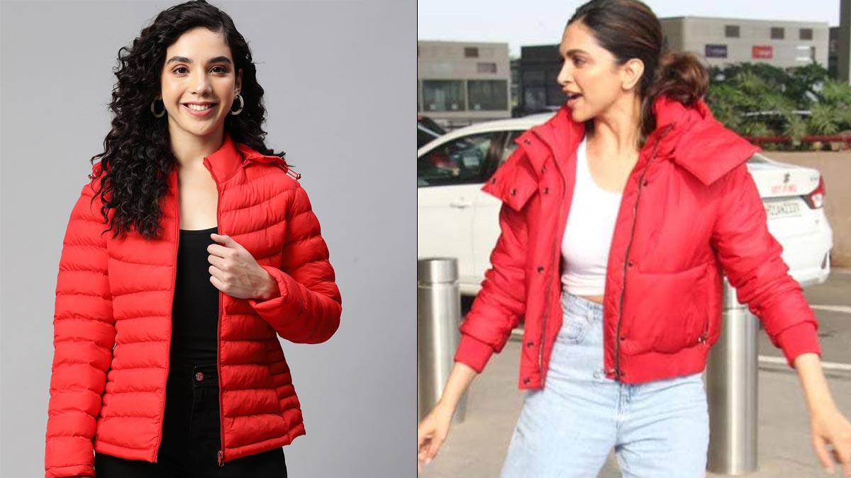 deepika padukone red jacket