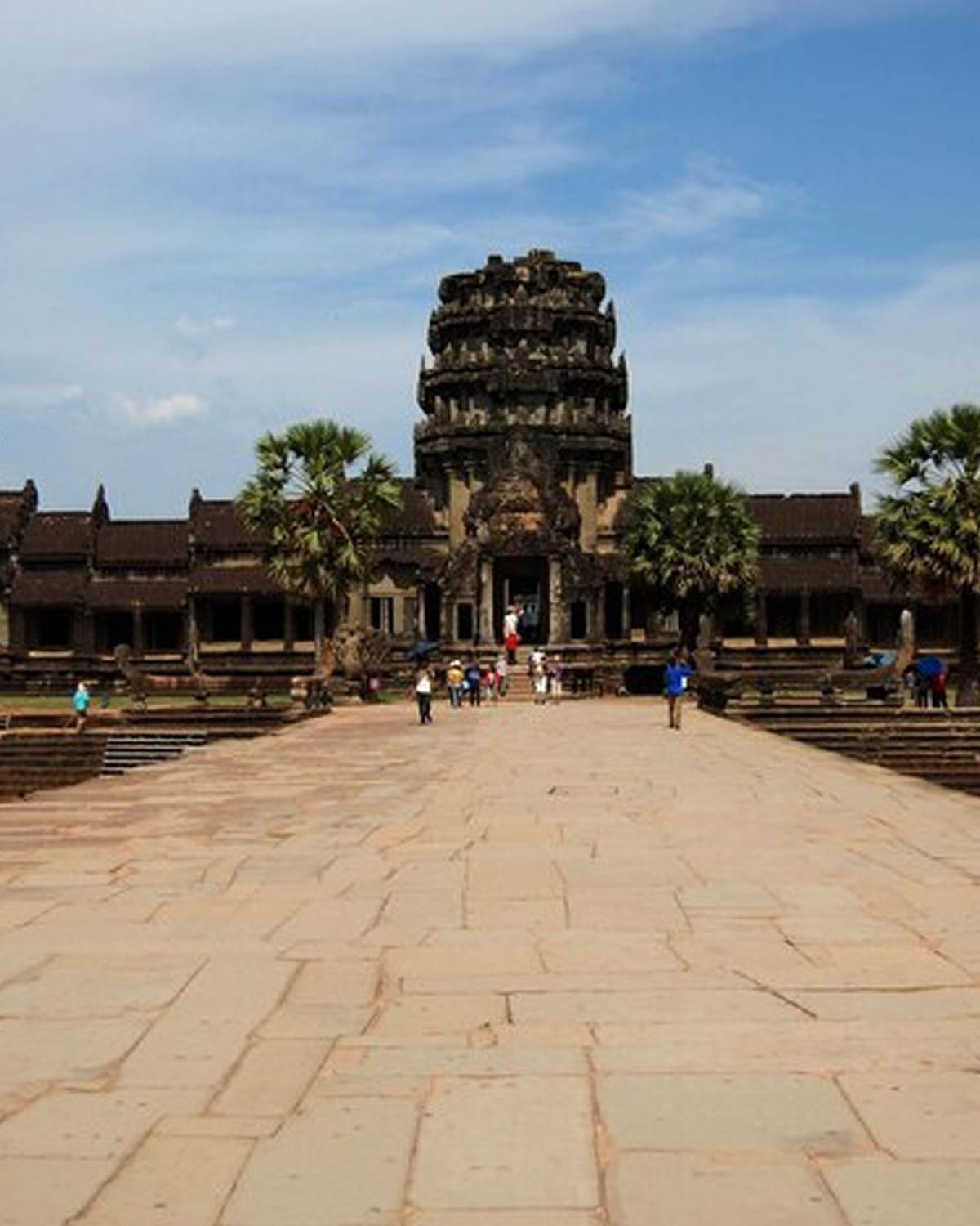 enter barefoot for cleaning of temple
