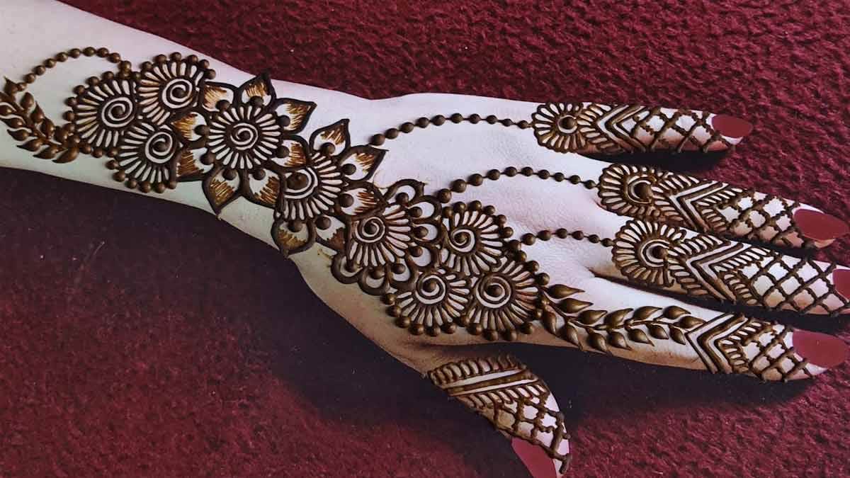 flower mehndi designs