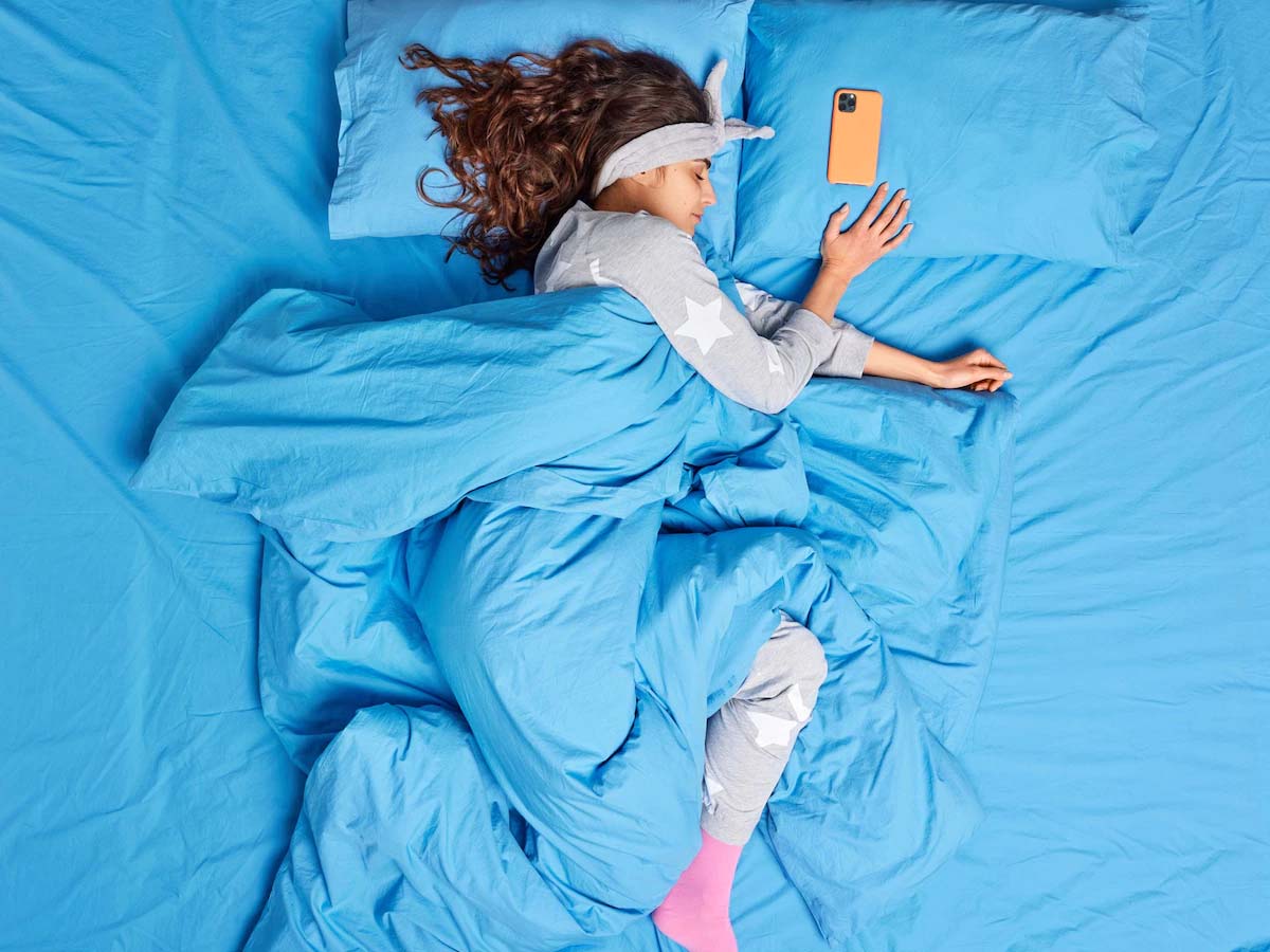 girl comfortable sleeping