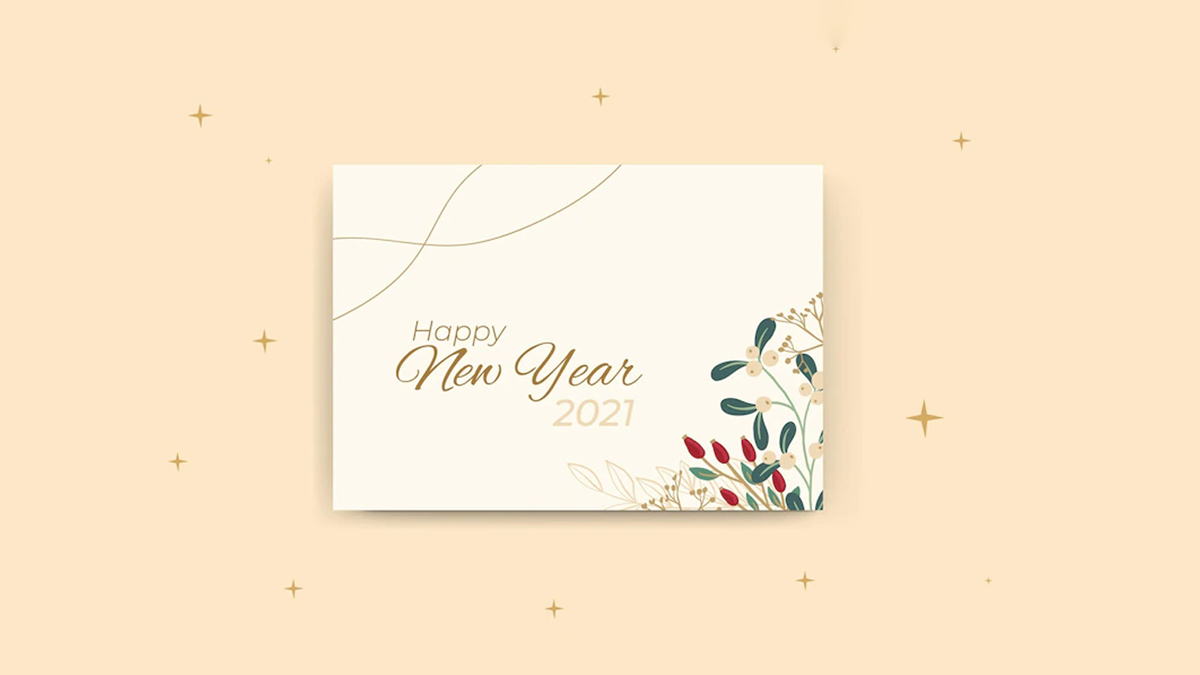 how to make new year card