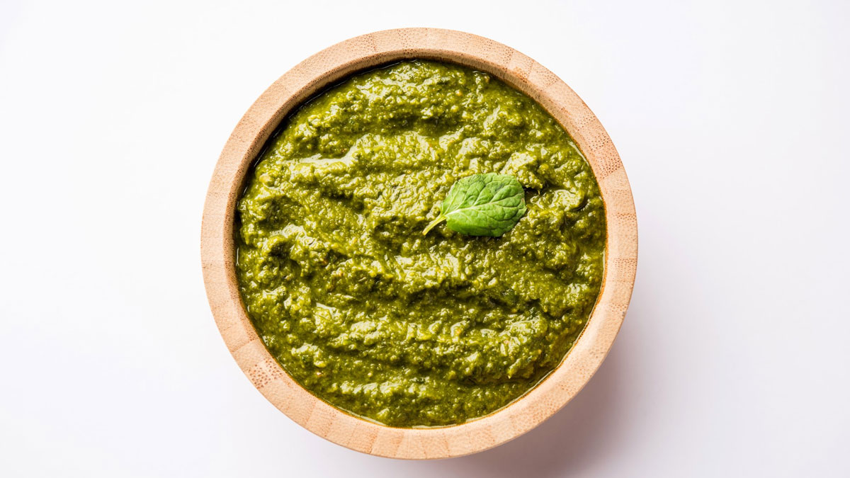 Mint and Garlic Chutney Recipe புதினா சட்னி mint and garlic chutney