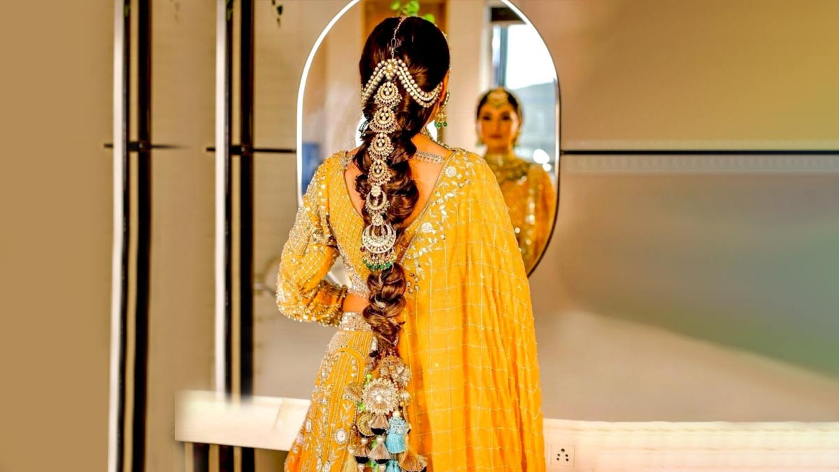 Buy Yellow Organza Embroidered Thread Work Lehenga And Ruffle Blouse Set  For Girls by Kids Lane Online at Aza Fashions.