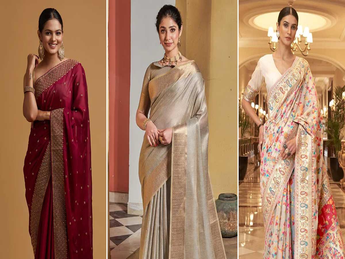 Saree For 45 Plus Women | साड़ी के नए डिजाइन | Saree Ke Latest Design |  latest saree designs for 45 plus ladies | HerZindagi