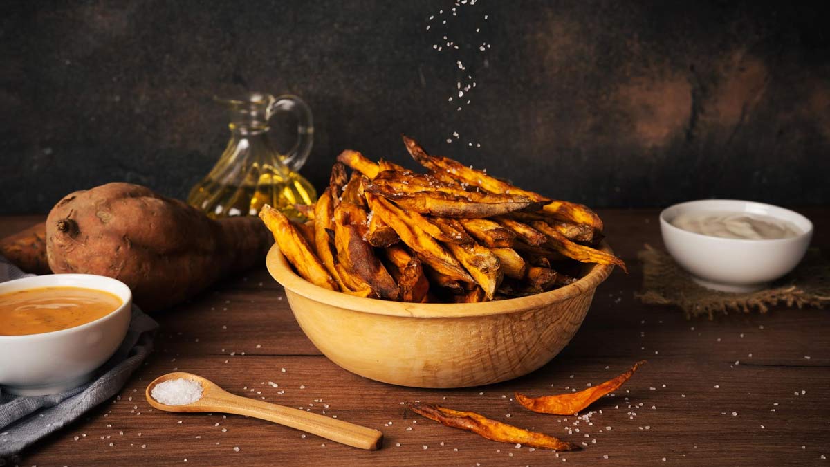 sweet potato fries no oil air fryer recipe