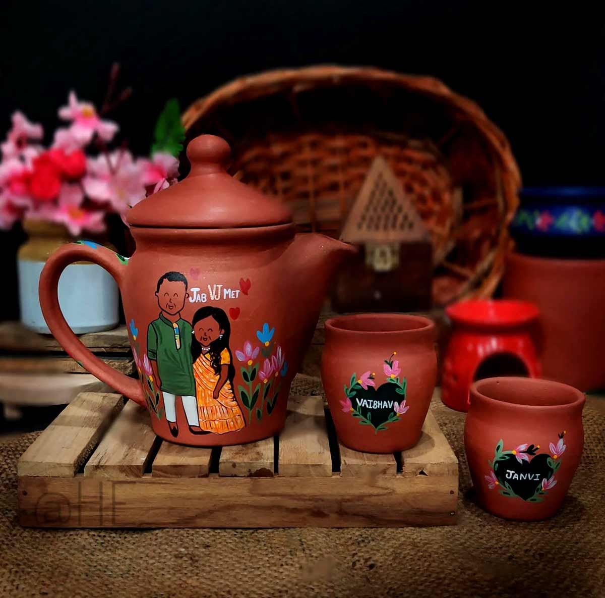 पर्सनलाइज टी सेट tea set