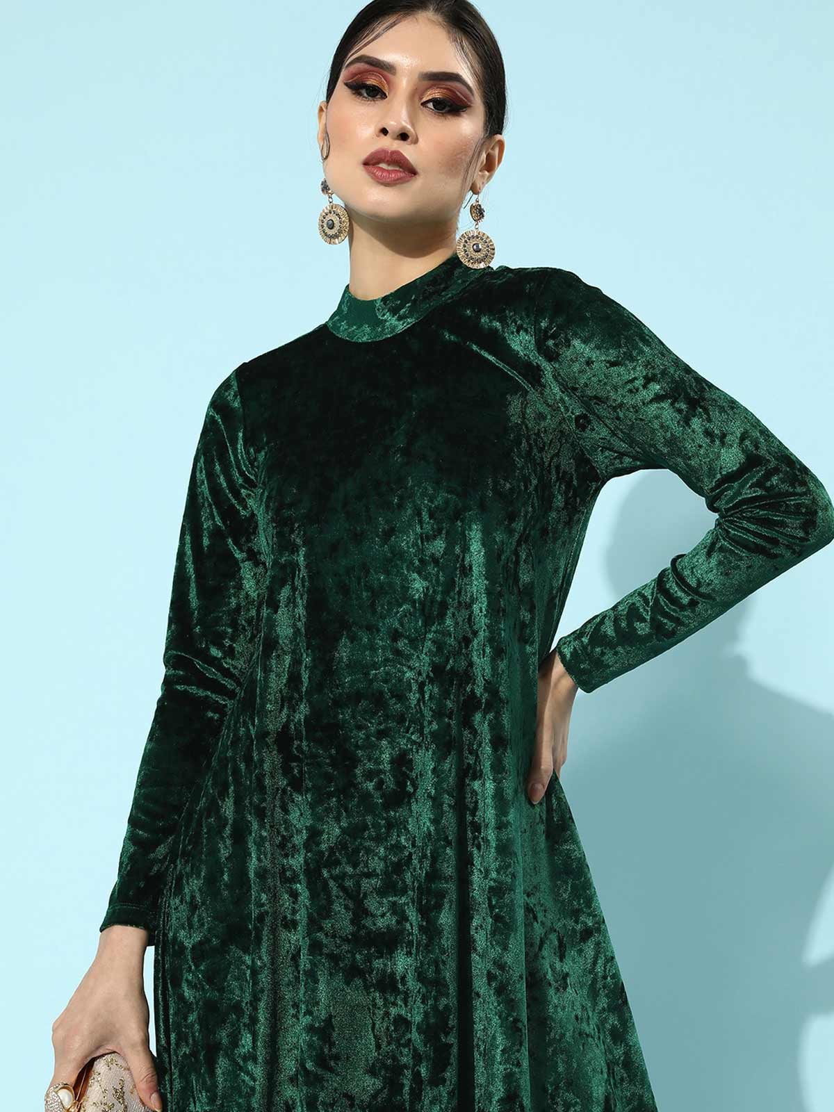 वेलवेट ड्रेस velvet dress